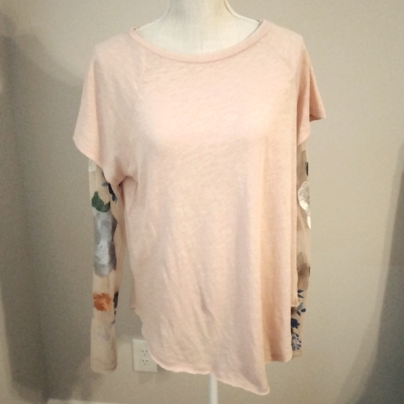 Free People Tops - NWT Free People Mesh LS Top Size L $5.95 Shipping!!!!!